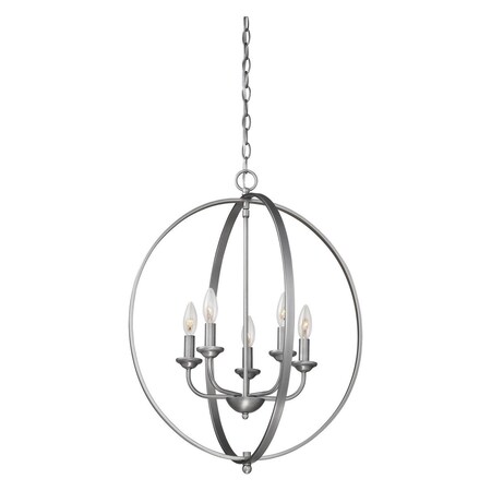 Millennium Brushed Pewter Traditional 5 Light Pendant 3035-BPW